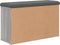 vidaXL - Schoenenbank - 82x32x50 - cm - bewerkt - hout - grijs - sonoma - eikenkleurig