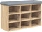 vidaXL - Schoenenbank - 82x32x50 - cm - bewerkt - hout - sonoma - eikenkleurig