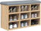 vidaXL - Schoenenbank - 82x32x50 - cm - bewerkt - hout - sonoma - eikenkleurig