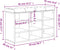 vidaXL - Schoenenbank - 82x32x50 - cm - bewerkt - hout - zwart
