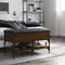 vidaXL - Schoenenbank - 82x42x45 - cm - bewerkt - hout - bruin - eikenkleur