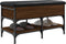 vidaXL - Schoenenbank - 82x42x45 - cm - bewerkt - hout - bruin - eikenkleur