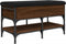 vidaXL - Schoenenbank - 82x42x45 - cm - bewerkt - hout - bruin - eikenkleur