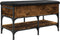 vidaXL - Schoenenbank - 82x42x45 - cm - bewerkt - hout - gerookt - eikenkleurig