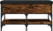 vidaXL - Schoenenbank - 82x42x45 - cm - bewerkt - hout - gerookt - eikenkleurig