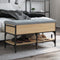 vidaXL - Schoenenbank - 82x42x45 - cm - bewerkt - hout - sonoma - eikenkleurig
