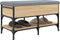 vidaXL - Schoenenbank - 82x42x45 - cm - bewerkt - hout - sonoma - eikenkleurig