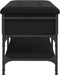 vidaXL - Schoenenbank - 82x42x45 - cm - bewerkt - hout - zwart