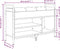 vidaXL - Schoenenbank - 85,5x32x57,5 - cm - bewerkt - hout - bruin - eikenkleur