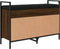 vidaXL - Schoenenbank - 85,5x32x57,5 - cm - bewerkt - hout - bruin - eikenkleur