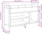 vidaXL - Schoenenbank - 85,5x32x57,5 - cm - bewerkt - hout - grijs - sonoma