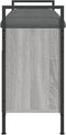 vidaXL - Schoenenbank - 85,5x32x57,5 - cm - bewerkt - hout - grijs - sonoma