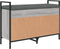 vidaXL - Schoenenbank - 85,5x32x57,5 - cm - bewerkt - hout - grijs - sonoma