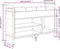 vidaXL - Schoenenbank - 85,5x32x57,5 - cm - bewerkt - hout - sonoma - eikenkleurig