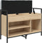 vidaXL - Schoenenbank - 85,5x32x57,5 - cm - bewerkt - hout - sonoma - eikenkleurig