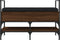 vidaXL - Schoenenbank - 85,5x42x57,5 - cm - bewerkt - hout - bruin - eikenkleur