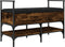 vidaXL - Schoenenbank - 85,5x42x57,5 - cm - bewerkt - hout - gerookt - eikenkleurig