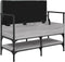 vidaXL - Schoenenbank - 85,5x42x57,5 - cm - bewerkt - hout - grijs - sonoma
