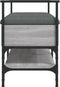 vidaXL - Schoenenbank - 85,5x42x57,5 - cm - bewerkt - hout - grijs - sonoma