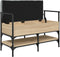 vidaXL - Schoenenbank - 85,5x42x57,5 - cm - bewerkt - hout - sonoma - eikenkleurig
