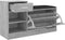 vidaXL - Schoenenbank - 94,5x31x57 - cm - bewerkt - hout - betongrijs