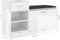 vidaXL - Schoenenbank - 94,5x31x57 - cm - bewerkt - hout - hoogglans - wit
