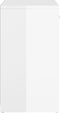 vidaXL - Schoenenbank - 94,5x31x57 - cm - bewerkt - hout - hoogglans - wit