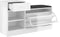 vidaXL - Schoenenbank - 94,5x31x57 - cm - bewerkt - hout - hoogglans - wit