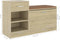 vidaXL - Schoenenbank - 94,5x31x57 - cm - bewerkt - hout - sonoma - eikenkleurig