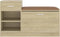 vidaXL - Schoenenbank - 94,5x31x57 - cm - bewerkt - hout - sonoma - eikenkleurig