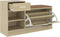 vidaXL - Schoenenbank - 94,5x31x57 - cm - bewerkt - hout - sonoma - eikenkleurig