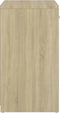 vidaXL - Schoenenbank - 94,5x31x57 - cm - bewerkt - hout - sonoma - eikenkleurig