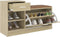 vidaXL - Schoenenbank - 94,5x31x57 - cm - bewerkt - hout - sonoma - eikenkleurig