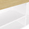 vidaXL - Schoenenbank - en - kussen - 104x30x49 - cm - hout - wit - sonoma - eiken