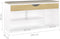 vidaXL - Schoenenbank - en - kussen - 104x30x49 - cm - hout - wit - sonoma - eiken
