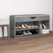 vidaXL - Schoenenbank - en - kussen - 104x30x49 - cm - hout - wit - sonoma - eiken
