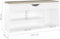 vidaXL - Schoenenbank - met - kussen - 104x30x49 - cm - bewerkt - hout - zwart