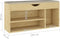 vidaXL - Schoenenbank - met - kussen - 104x30x49 - cm - bewerkt - hout - sonoma - eiken