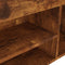 vidaXL - Schoenenbank - met - kussen - 104x30x49 - cm - bewerkt - hout - gerookt - eiken