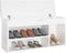 vidaXL - Schoenenbank - met - kussen - 104x30x49 - cm - bewerkt - hout - hoogglans - wit