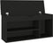 vidaXL - Schoenenbank - met - kussen - 104x30x49 - cm - bewerkt - hout - zwart
