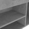 vidaXL - Schoenenbank - met - kussen - 104x30x49 - cm - bewerkt - hout - betongrijs