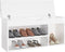 vidaXL - Schoenenbank - met - kussen - 104x30x49 - cm - bewerkt - hout - hoogglans - wit