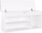 vidaXL - Schoenenbank - met - kussen - 104x30x49 - cm - bewerkt - hout - wit