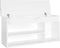 vidaXL - Schoenenbank - met - kussen - 104x30x49 - cm - bewerkt - hout - hoogglans - wit