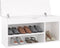vidaXL - Schoenenbank - met - kussen - 104x30x49 - cm - bewerkt - hout - sonoma - eiken