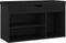 vidaXL - Schoenenbank - met - kussen - 80x30x47 - cm - bewerkt - hout - zwart