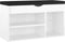 vidaXL - Schoenenbank - met - kussen - 80x30x47 - cm - bewerkt - hout - hoogglans - wit
