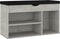 vidaXL - Schoenenbank - met - kussen - 80x30x47 - cm - bewerkt - hout - betongrijs
