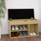 vidaXL - Schoenenbank - met - kussen - 80x30x47 - cm - bewerkt - hout - sonoma - eiken